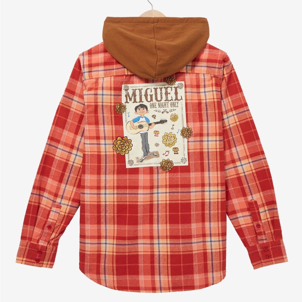 Disney Pixar our universe coco Miguel hooded flannel